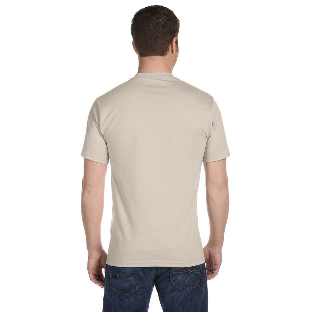 Gildan Unisex Sand 5.5 oz. 50/50 T-Shirt