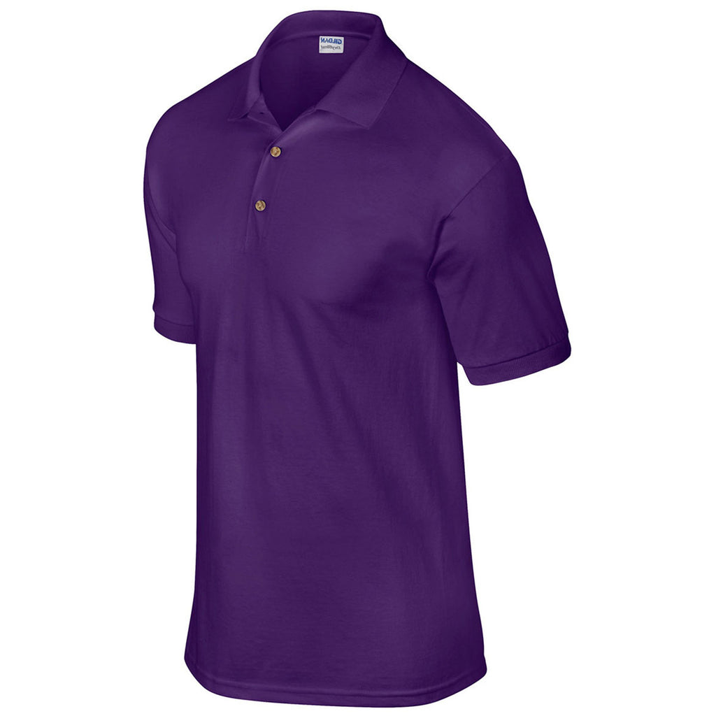 Gildan Men's Purple 6 oz. 50/50 Jersey Polo