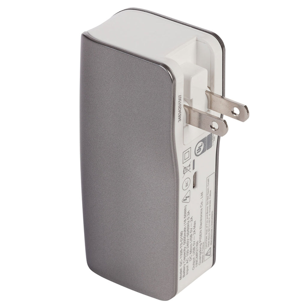 Logomark Silver Psi Rechargable 5000Mah Mobile Power Bank