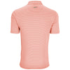 Greg Norman Men's Peach Protek Micro Stripe Polo