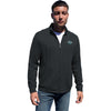 Greg Norman Men's Black/Heather Lab Full Zip Jacket