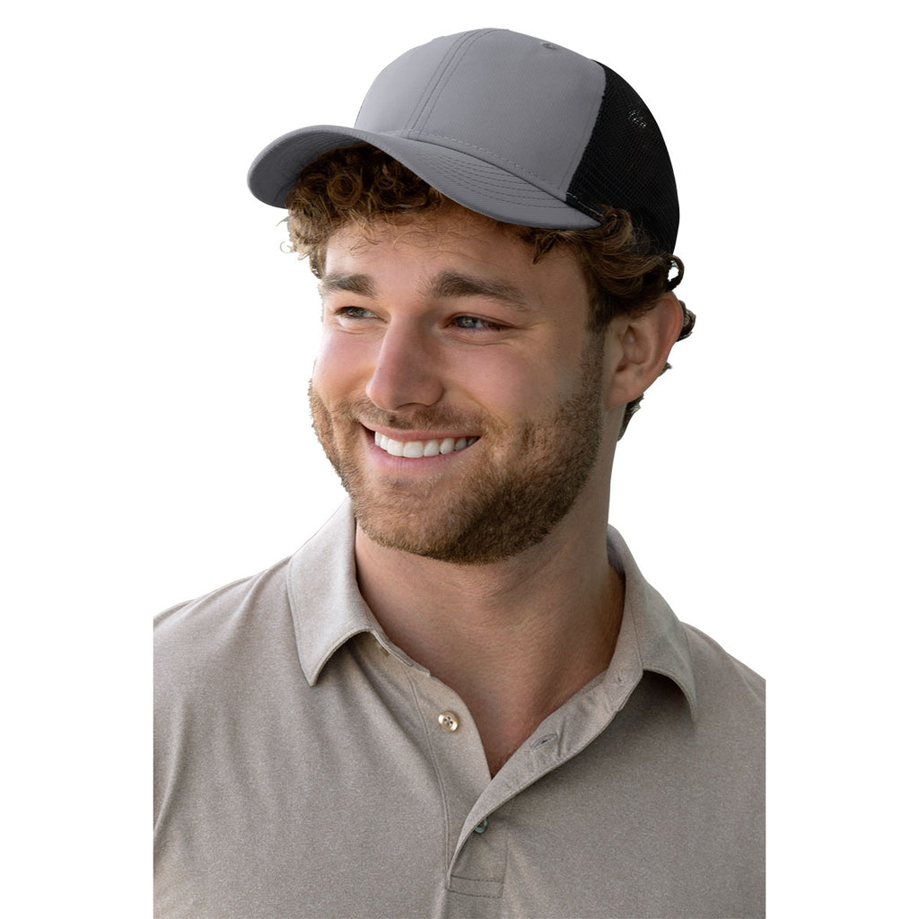 Greg Norman Grey Performance Trucker Cap