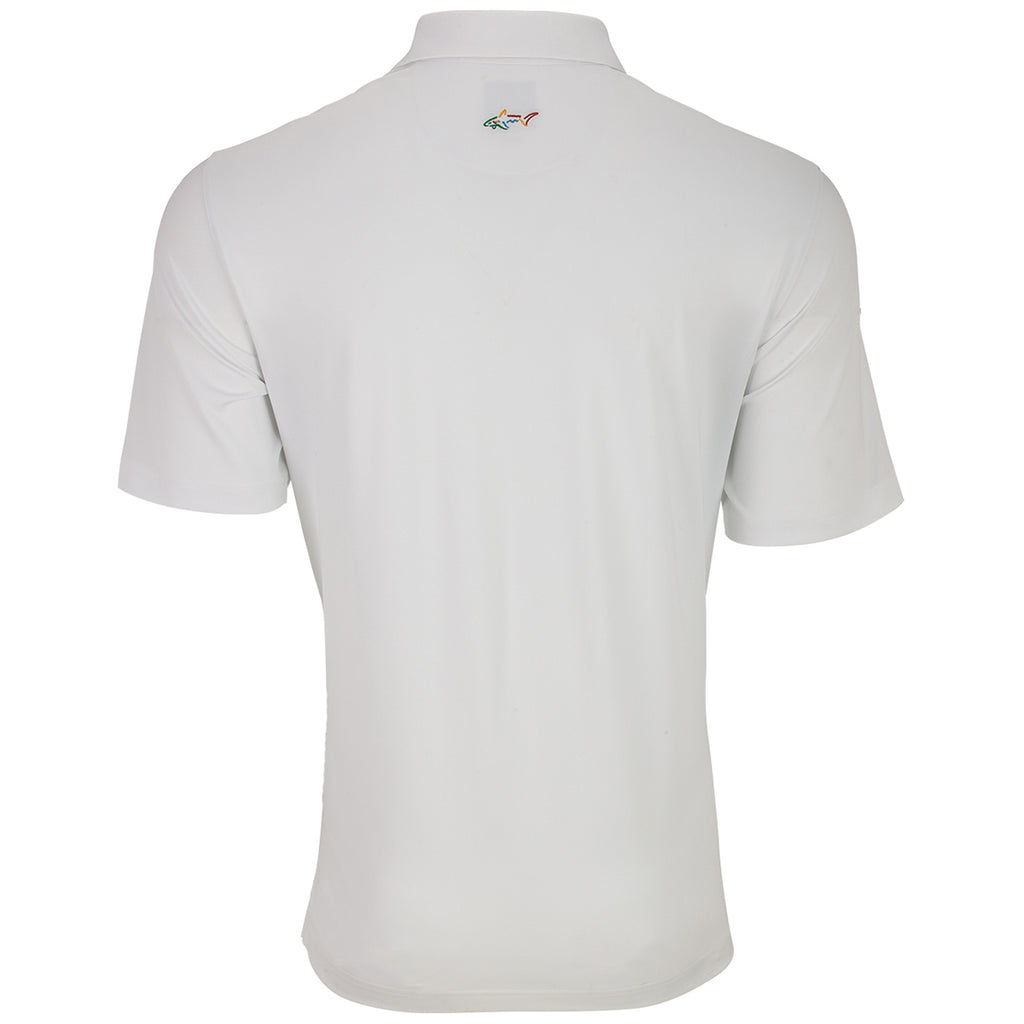 Greg Norman Men's White Freedom Polo