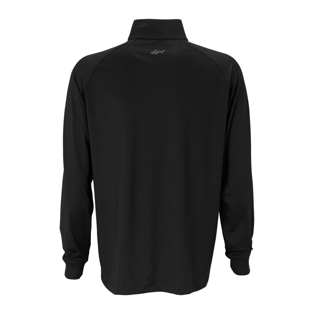 Greg Norman Men's Black Play Dry 1/4-Zip Performance Mock