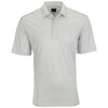 Greg Norman Men's White Microlux Cart Print Polo