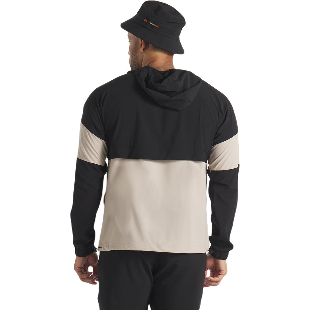 UNRL Men's Black Sand Golf DWR Track Jacket