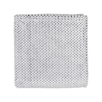 48-Hour Zusa White with Charcoal Plush Siesta Blanket