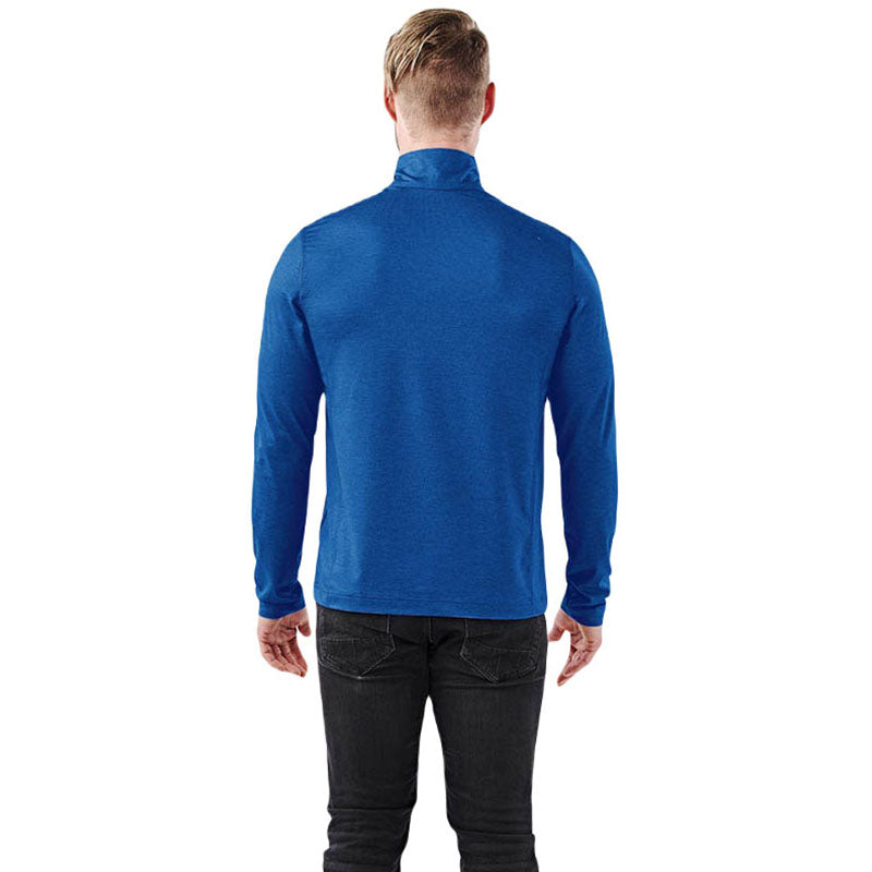 Stormtech Men's Classic Blue Heather Milano Quarter Zip Pullover