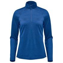 Stormtech Women's Classic Blue Heather Milano Quarter Zip Pullover