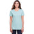 Fruit of the Loom Women's Aqua Velvet Heather ICONIC T-Shirt