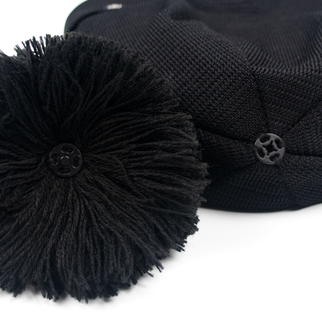 Zusa Black Hyland Knit Beanie