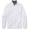 UNRL Men's White Interlock Quarter Zip