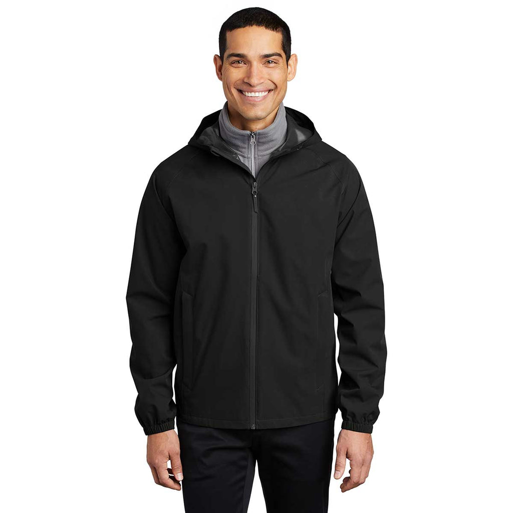 Port Authority Men's Deep Black Essential Rain Jacket