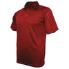 BAW Men's Red Jacquard Cool-Tek Polo