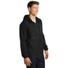 Sport-Tek Men's Black Packable Anorak