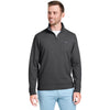 Vineyard Vines Men's Jet Black/Charcoal Heather Saltwater Quarter-Zip Pullover