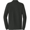 Port Authority Men's Deep Black Long Sleeve Core Classic Pique Polo