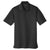 Port Authority Men's Deep Black/Graphite Dry Zone UV Micro-Mesh Tipped Polo