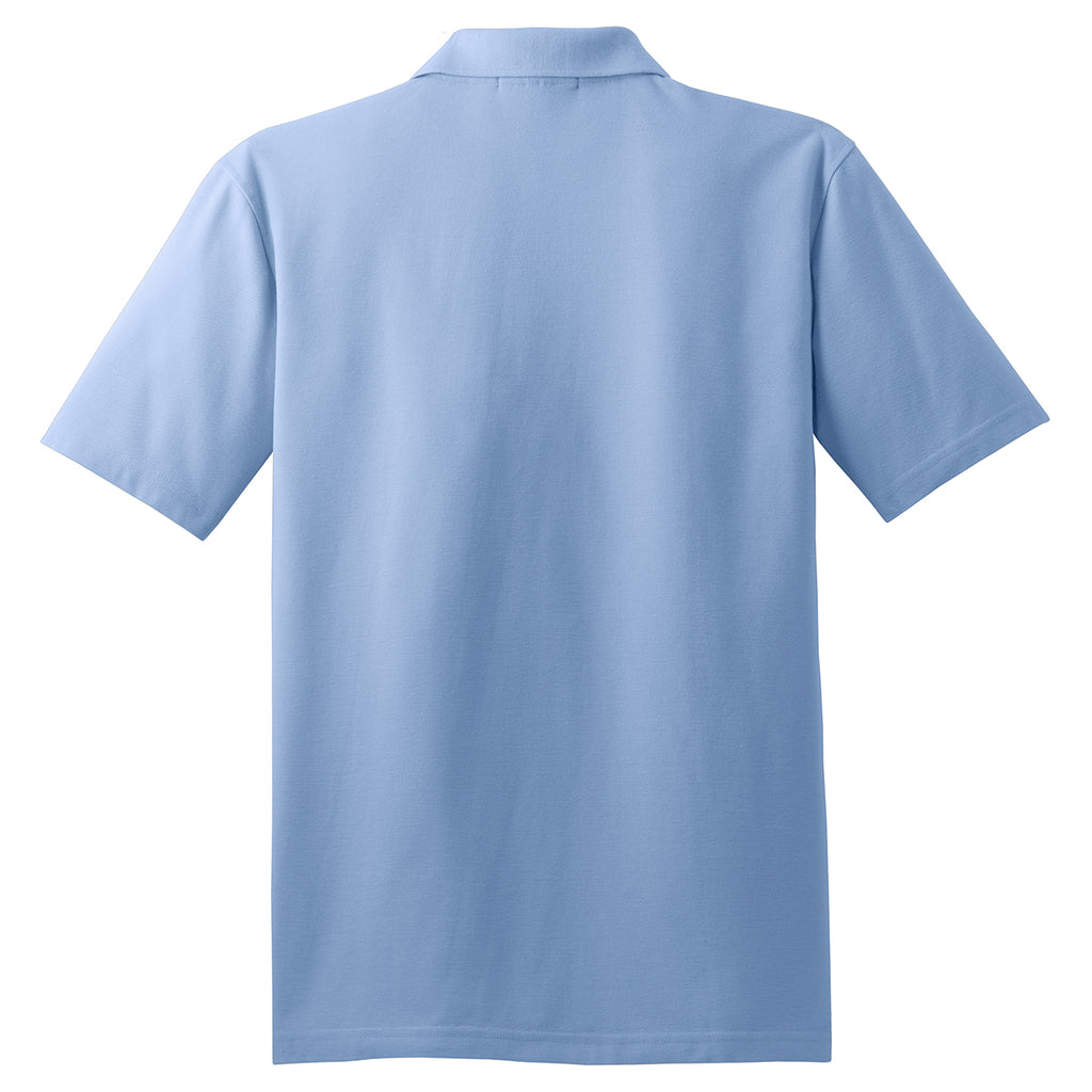 Port Authority Men's Light Blue Stain-Resistant Polo