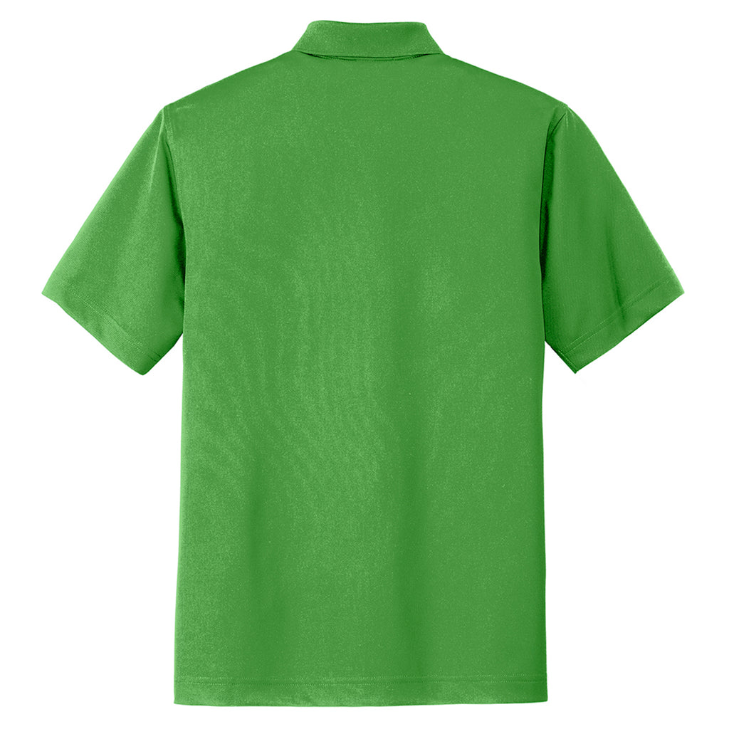 Port Authority Men's Cactus Green Tech Pique Polo