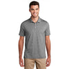 Port Authority Men's Black/White Gingham Polo