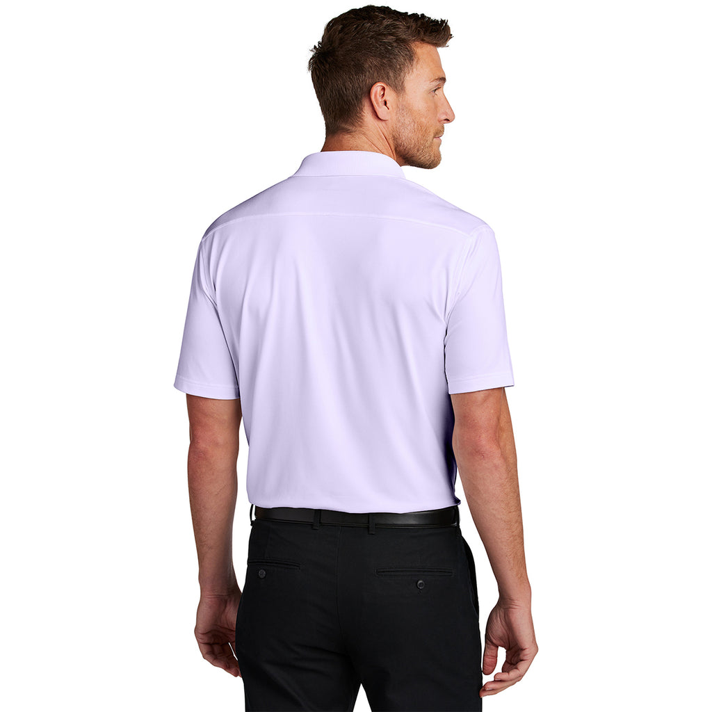 Port Authority Men's Bright Lavender City Stretch Flat Knit Polo