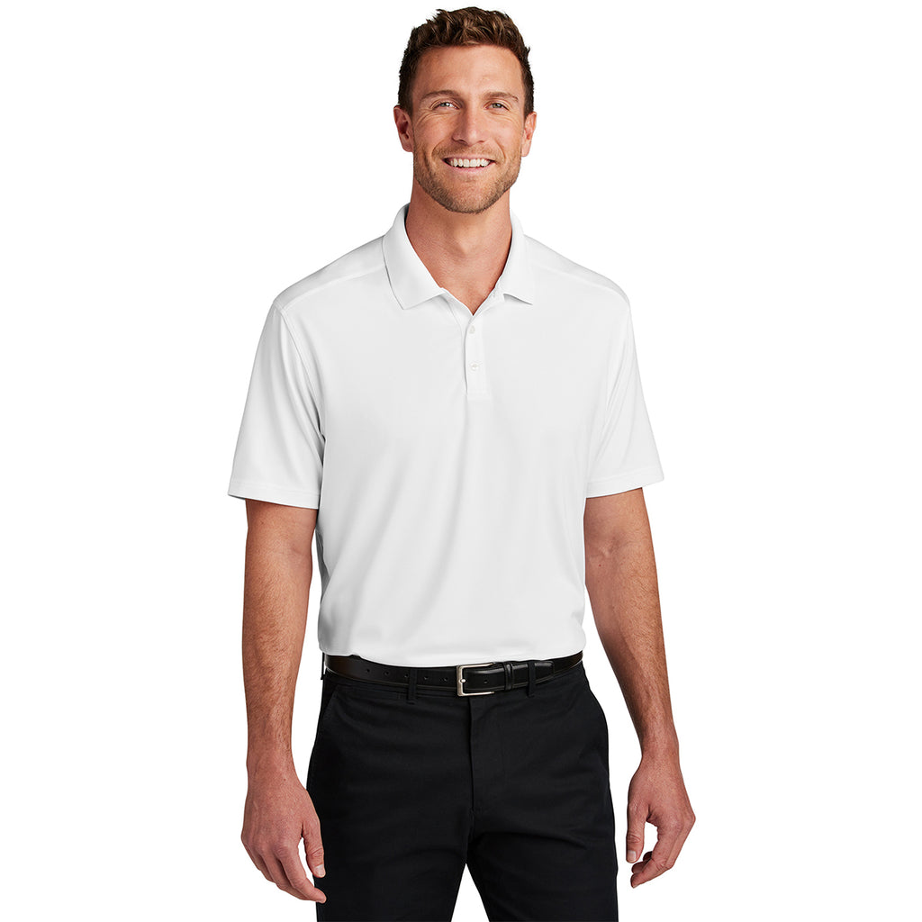 Port Authority Men's White City Stretch Flat Knit Polo