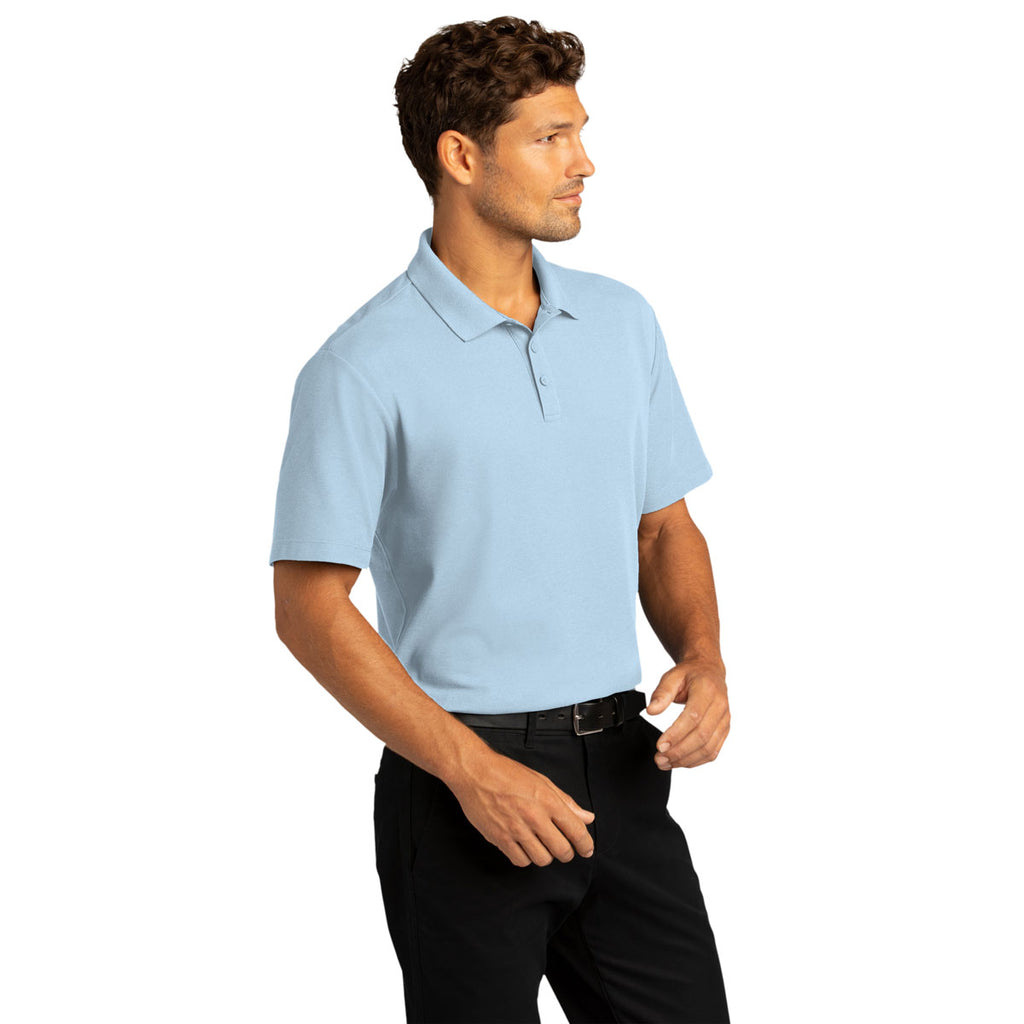 Port Authority Men's Cloud Blue SuperPro React Polo