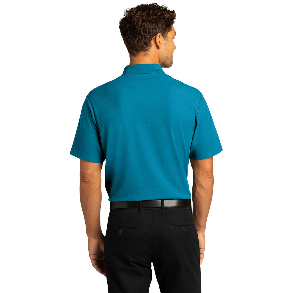 Port Authority Men's Parcel Blue SuperPro React Polo