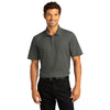 Port Authority Men's Storm Grey SuperPro React Polo