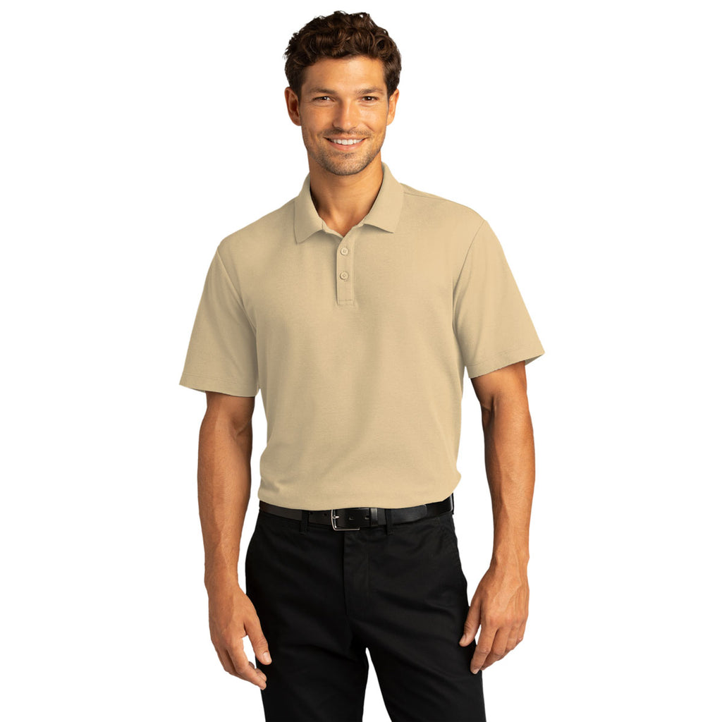 Port Authority Men's Wheat SuperPro React Polo