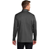 Port Authority Men's Grey Steel Heather C-FREE Double Knit 1/4-Zip