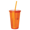 Sovrano Orange Cayman 16 oz. Double Wall Acrylic Tumbler