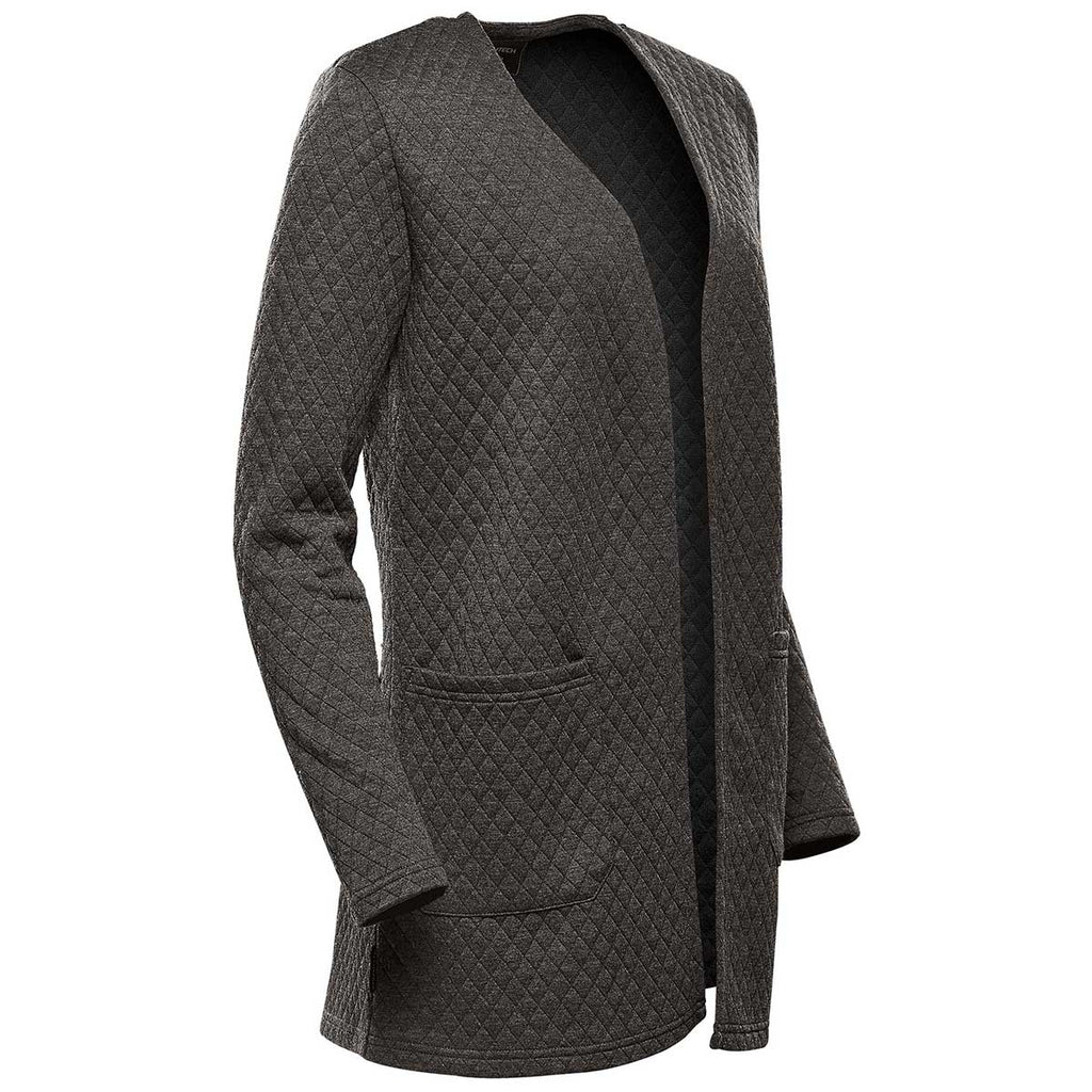 Stormtech Women's Graphite Heather Chelsea Open Cardigan