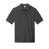 Port & Company Men's Charcoal Ring Spun Pique Polo