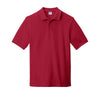 Port & Company Men's Red Ring Spun Pique Polo