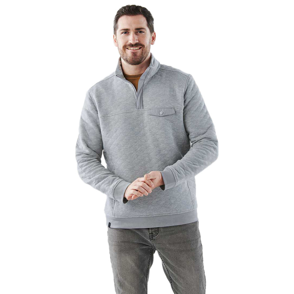 Stormtech Men's Ash Heather Montebello Thermal 1/4 Zip Pullover