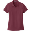 Port Authority Women's Burgundy Core Classic Pique Polo