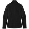 Port Authority Women's Deep Black Grid Fleece Jacket