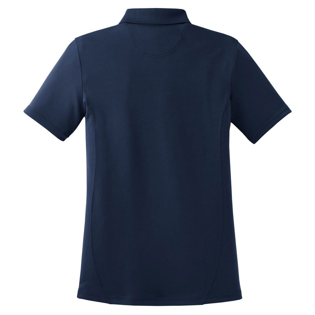 Sport-Tek Women's True Navy Dry Zone Raglan Accent Polo