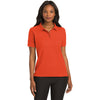 Port Authority Women's Orange Silk Touch Polo