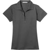 Port Authority Women's Grey Smoke Tech Pique Polo