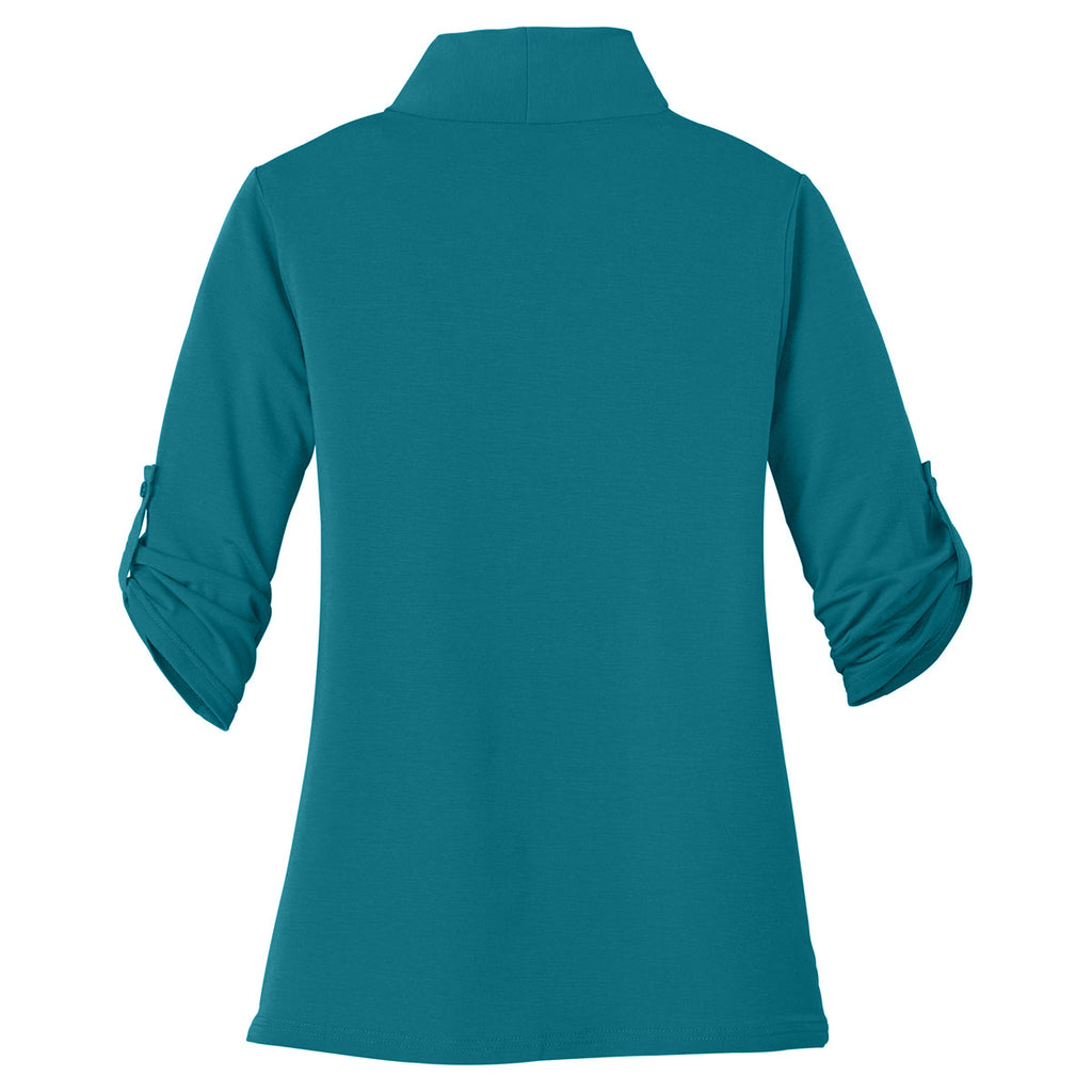 Port Authority Women's Teal Green Concept Shrug