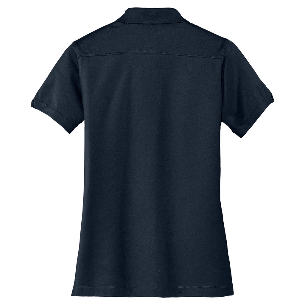 Port Authority Women's Dress Blue Navy Stretch Pique Polo