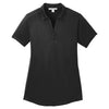 Port Authority Women's Black Diamond Jacquard Polo