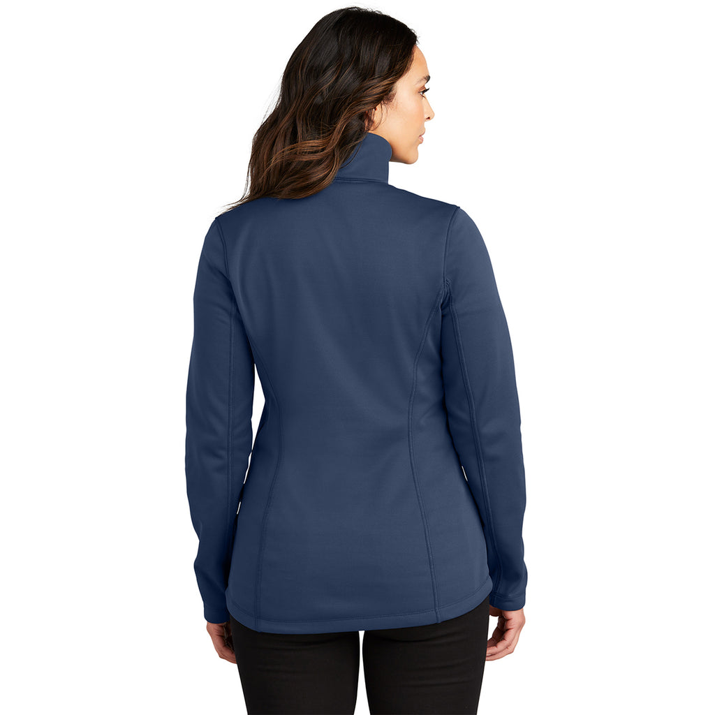 Port Authority Women's River Blue Navy Smooth Fleece 1/4-Zip