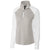 Cutter & Buck Women's White/Polished Forge Tonal Stripe Half Zip