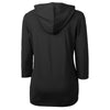 Cutter & Buck Women's Black Virtue Eco Pique Recycled Half Zip Pullover Hoodie