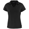 Cutter & Buck Women's Black Daybreak Eco Recycled V-neck Polo