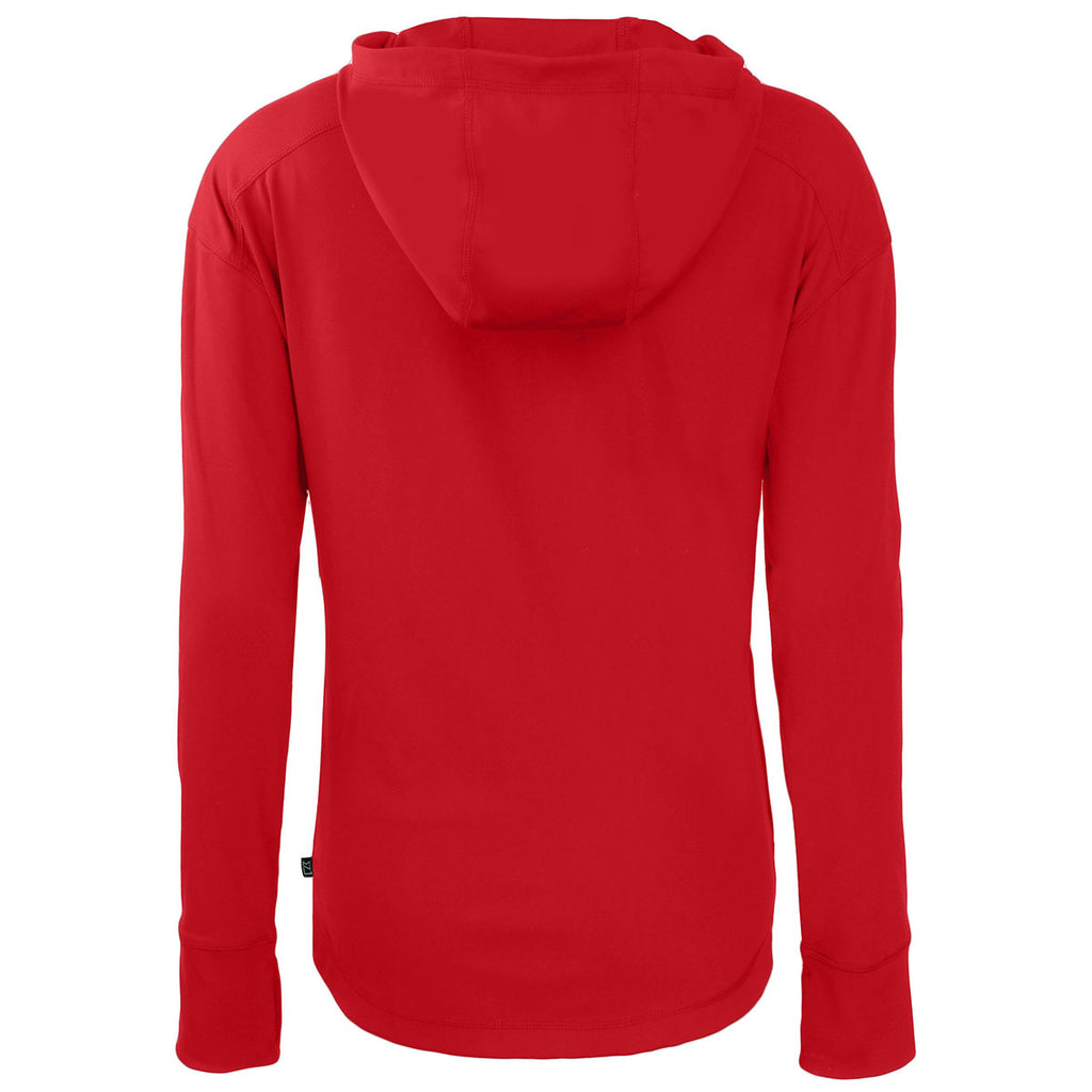 Cutter & Buck Women's Red Daybreak Eco Recycled Full Zip Hoodie